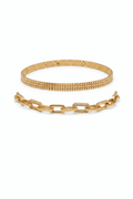 Linked Luxe Bracelet Set - Aurensa Jewelry