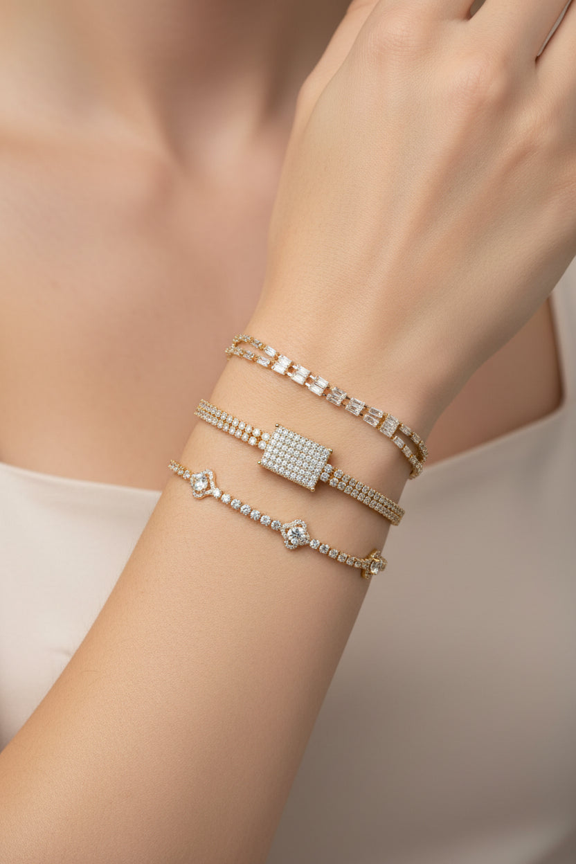 The Radiant Trio Bracelet - Aurensa Jewelry